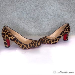 Christian Louboutin Mistica Calf Hair Leopard Pump
